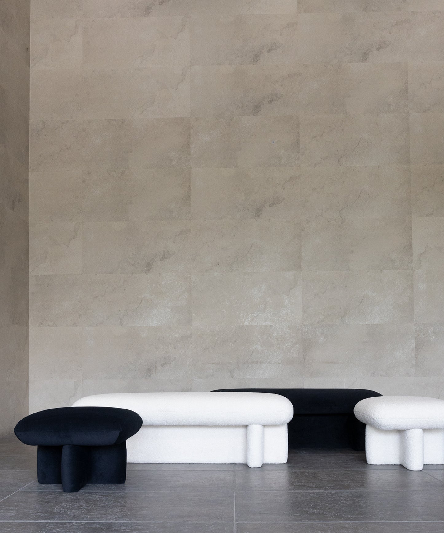 SHORN DINING BENCH | MATTE BLACK