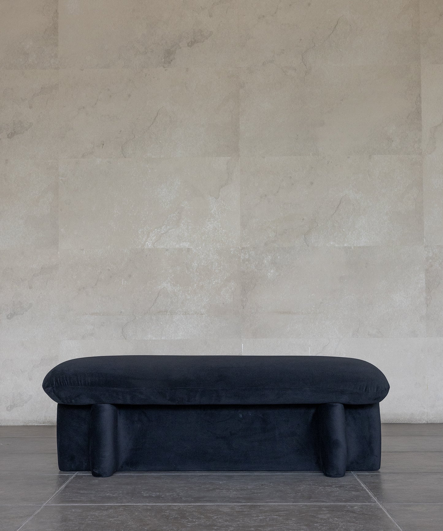 SHORN DINING BENCH | MATTE BLACK