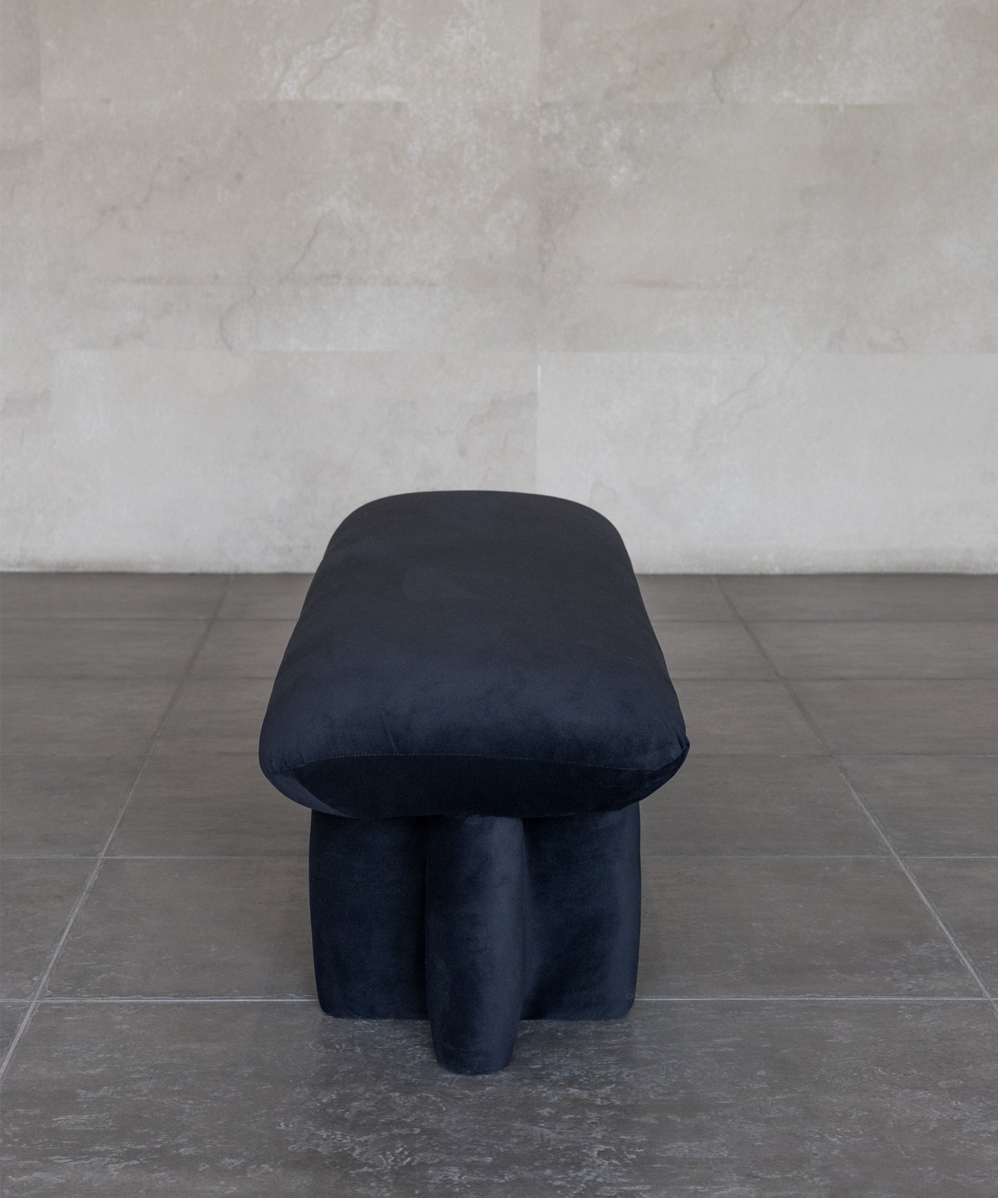 SHORN DINING BENCH | MATTE BLACK