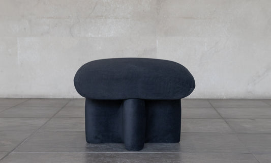 SHORN OTTOMAN | BLACK