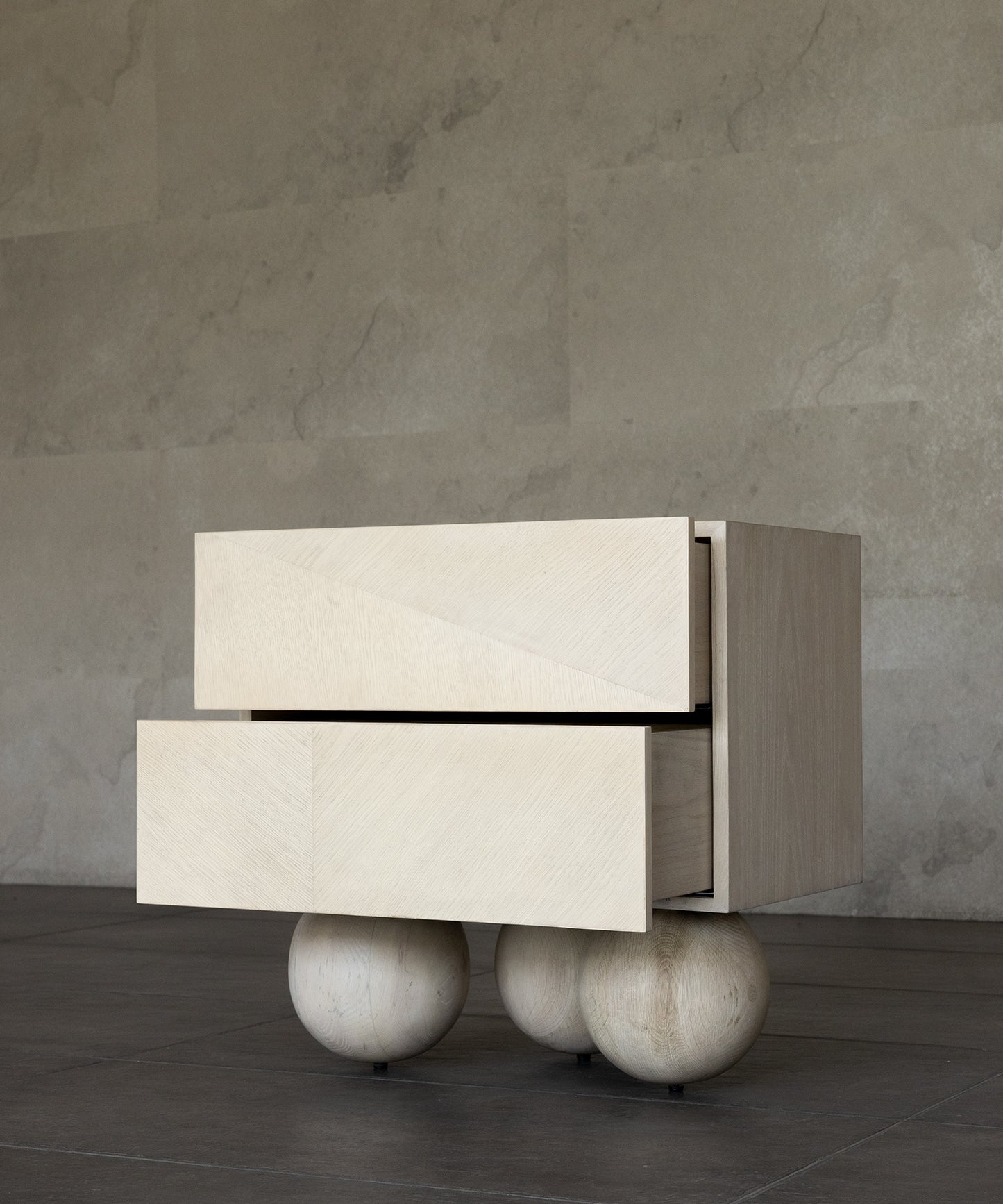 LUNA NIGHTSTAND | BLEACHED WHITE OAK