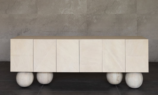 LUNA CREDENZA | BLEACHED WHITE OAK