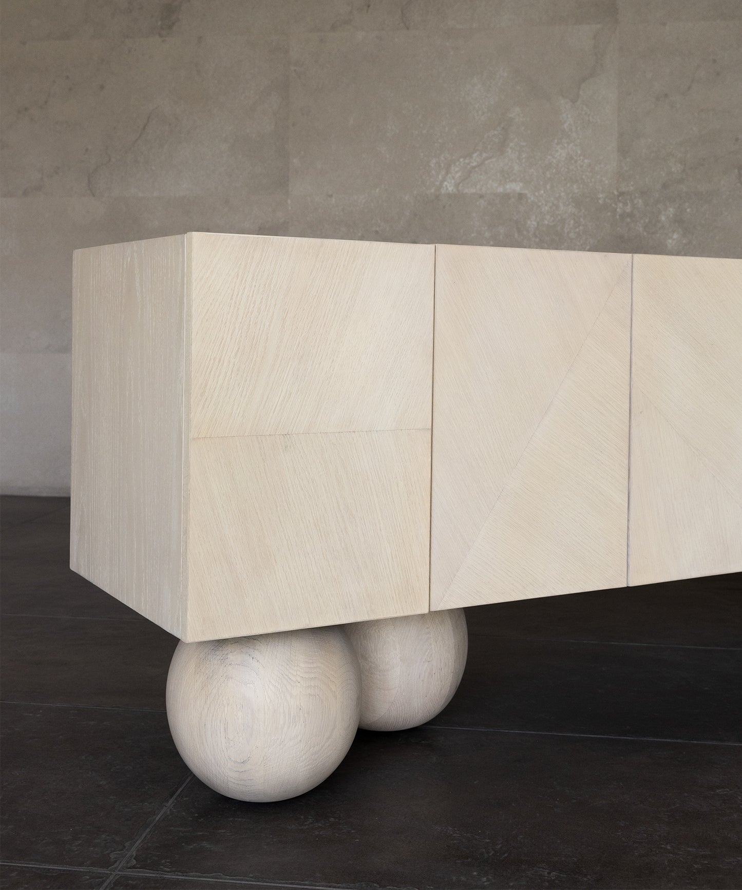 LUNA CREDENZA | BLEACHED WHITE OAK