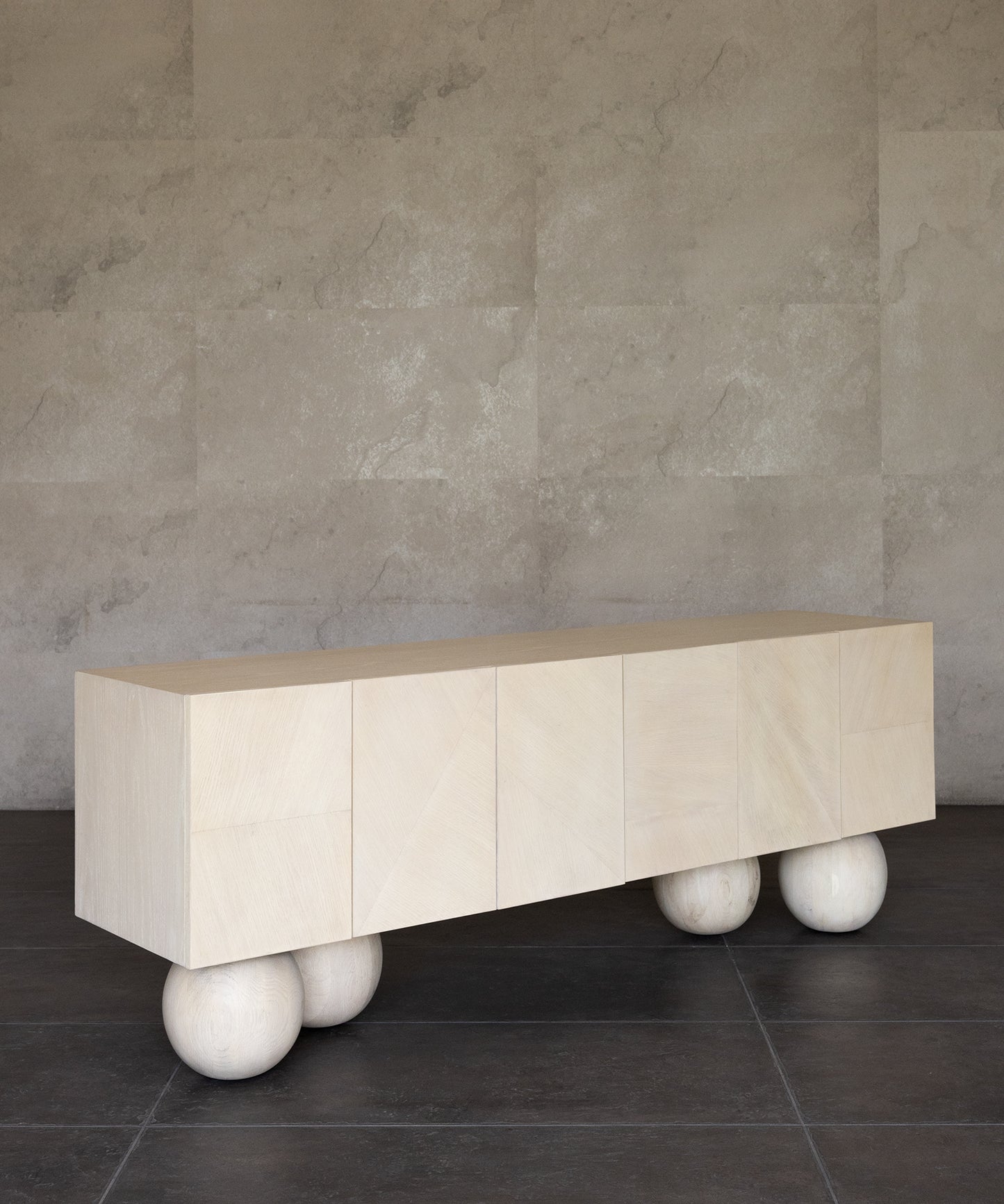 LUNA CREDENZA | BLEACHED WHITE OAK