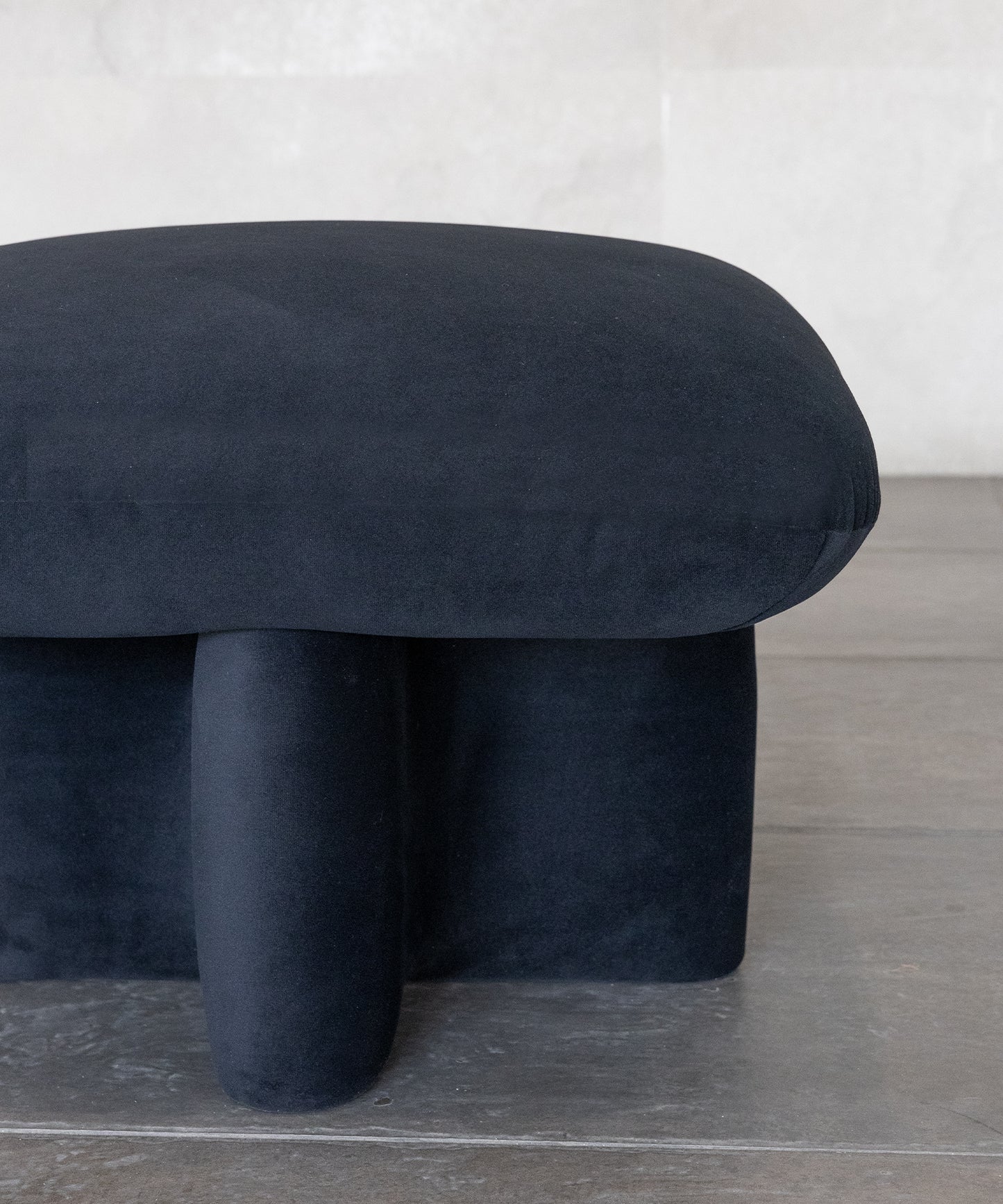 SHORN OTTOMAN | BLACK