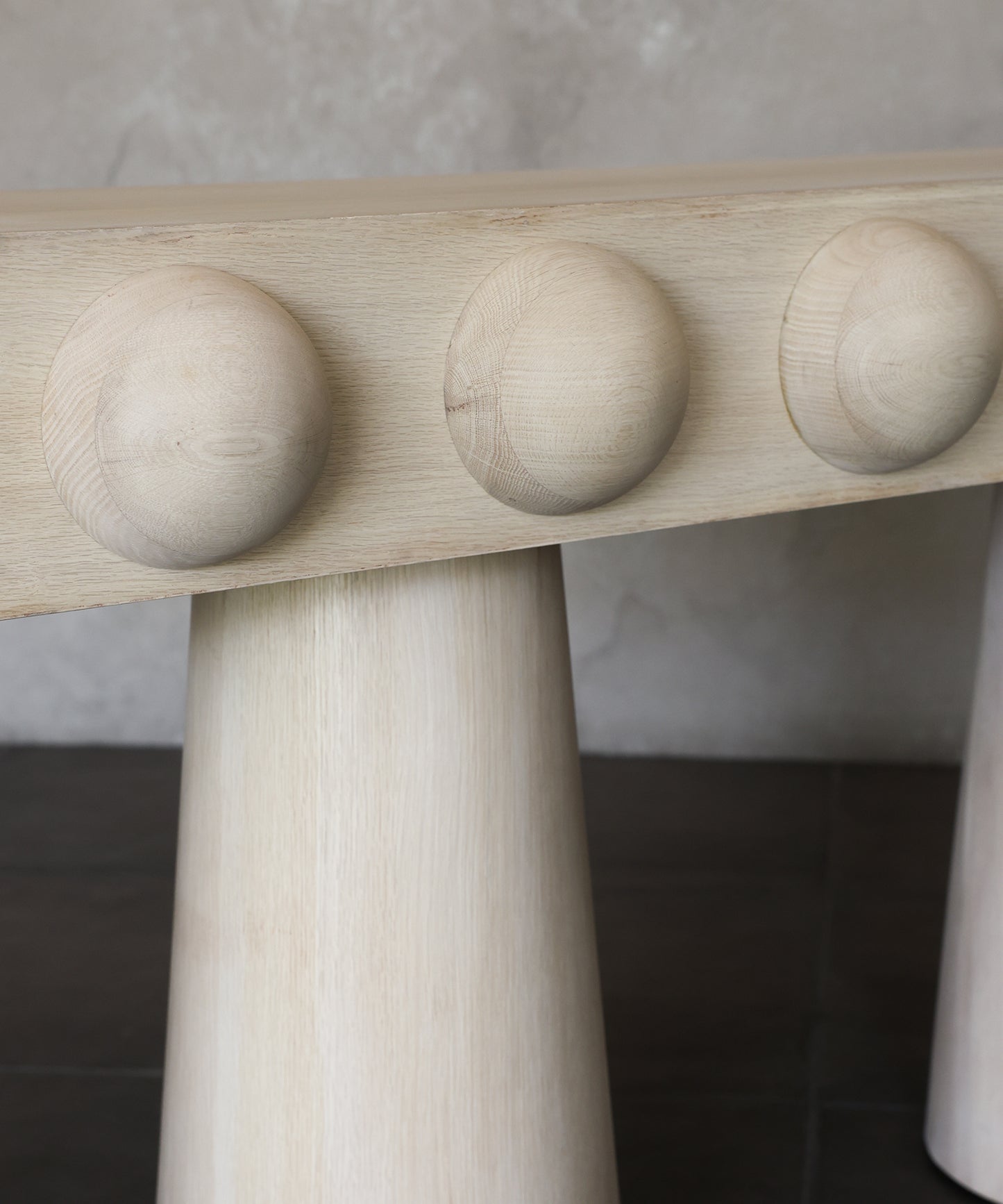 STUD CONSOLE | BLEACHED WHITE OAK