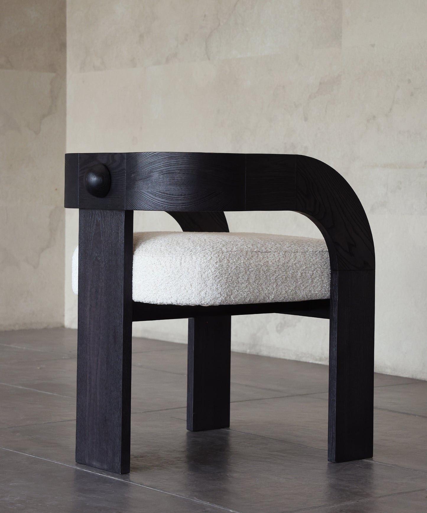 STUD DINING CHAIR | EBONY OAK